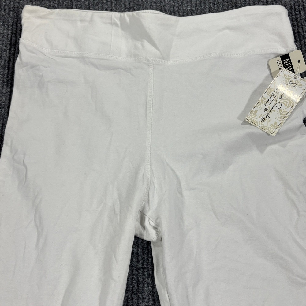 French Laundry Leggings Women Small White Lattice‎ Cutout Crop Yoga Pants NWT